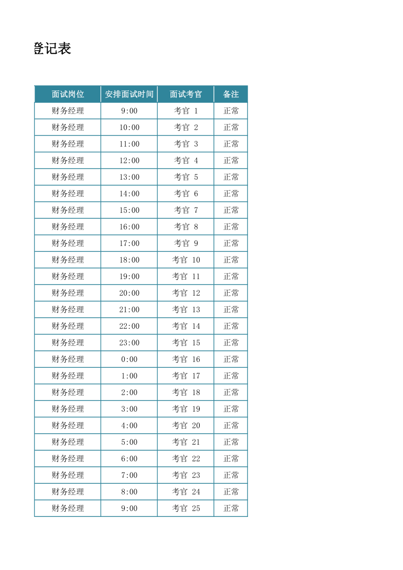 面试人员预约登记表.xlsx第7页