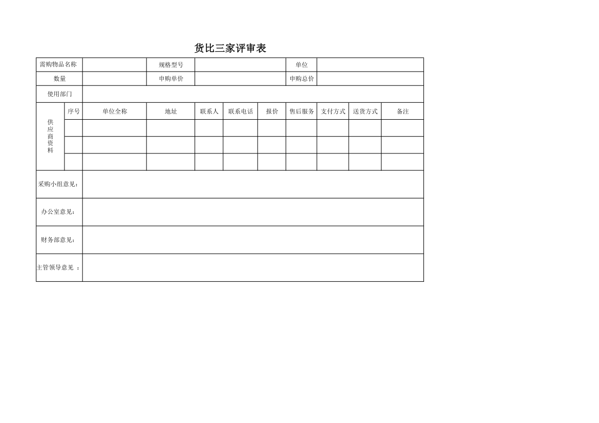 采购货比三家对比表.xlsx第1页