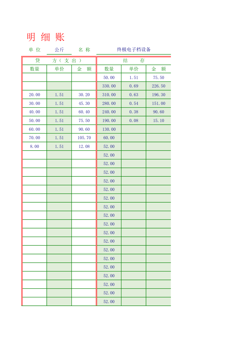 原材料进销存明细账.xlsx第3页