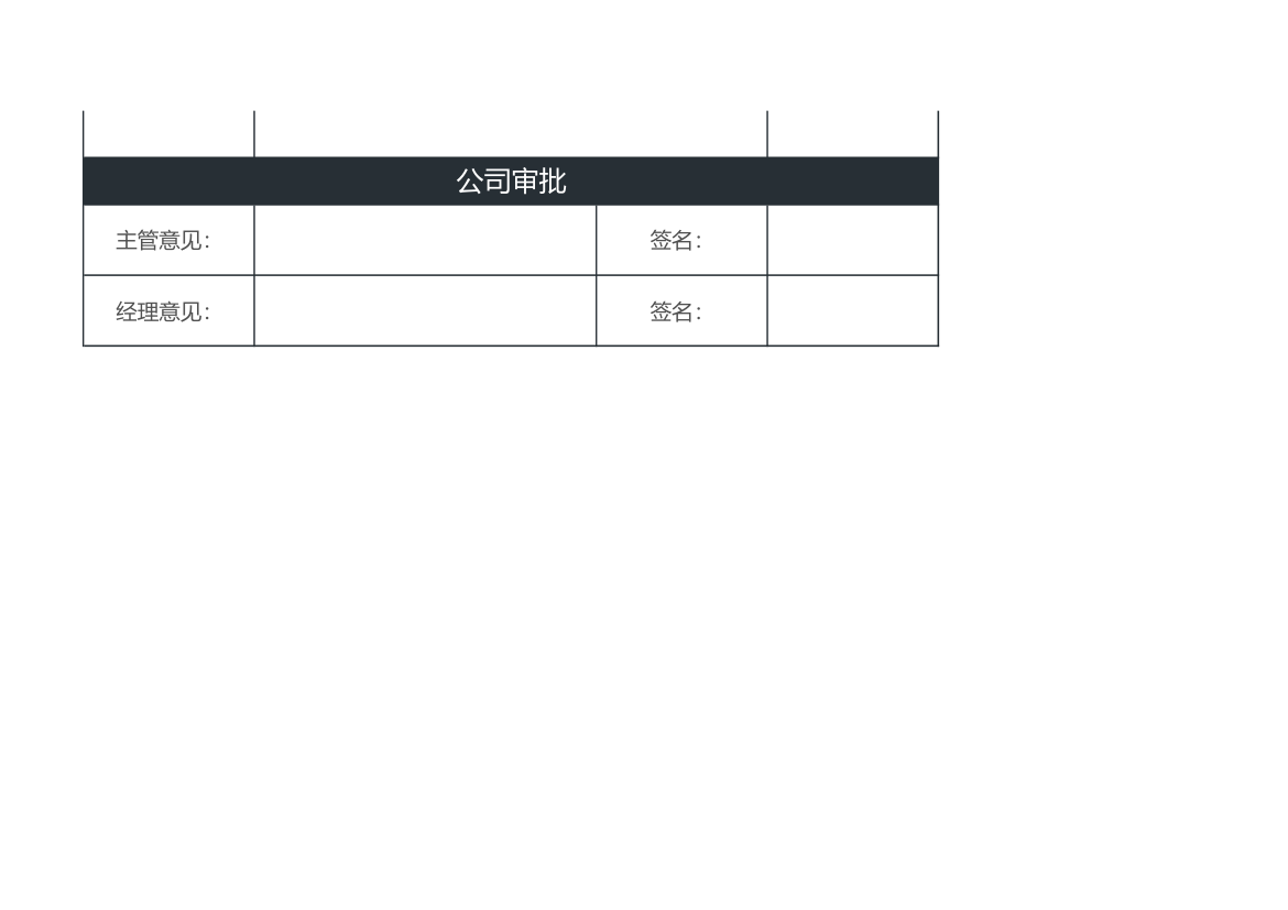 行政管理离职申请表.xlsx第2页