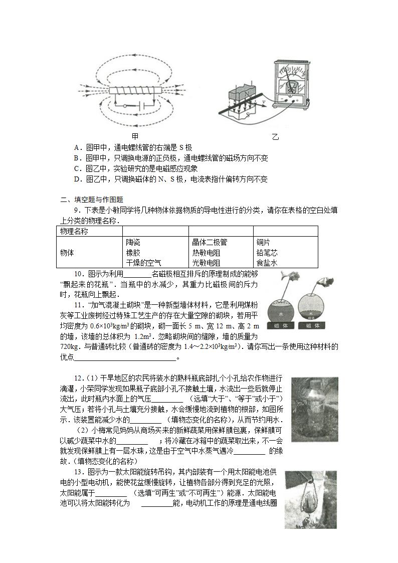 2010年陕西中考物理试卷第2页