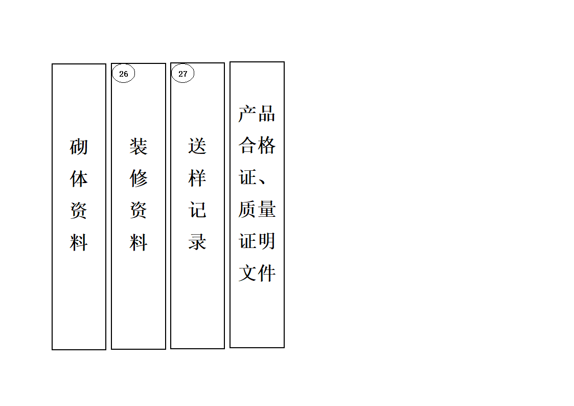 档案盒侧面标签第4页