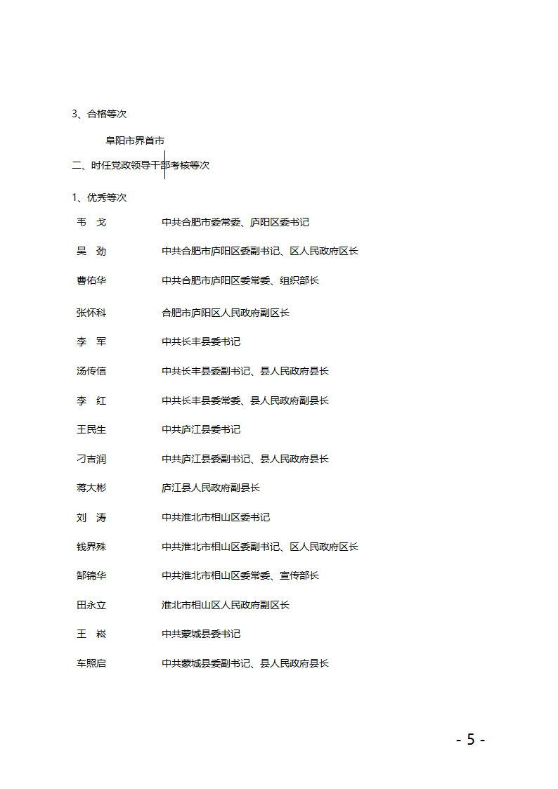 关于公布县(市、区)党政领导干部第5页