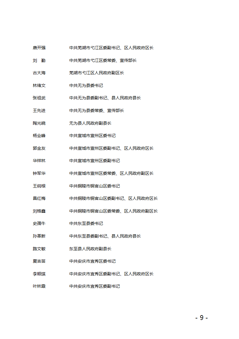 关于公布县(市、区)党政领导干部第9页