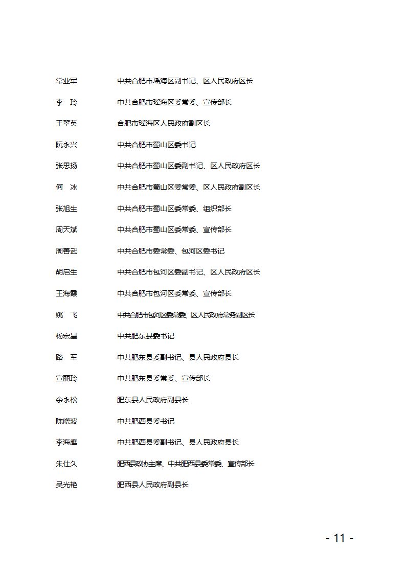 关于公布县(市、区)党政领导干部第11页