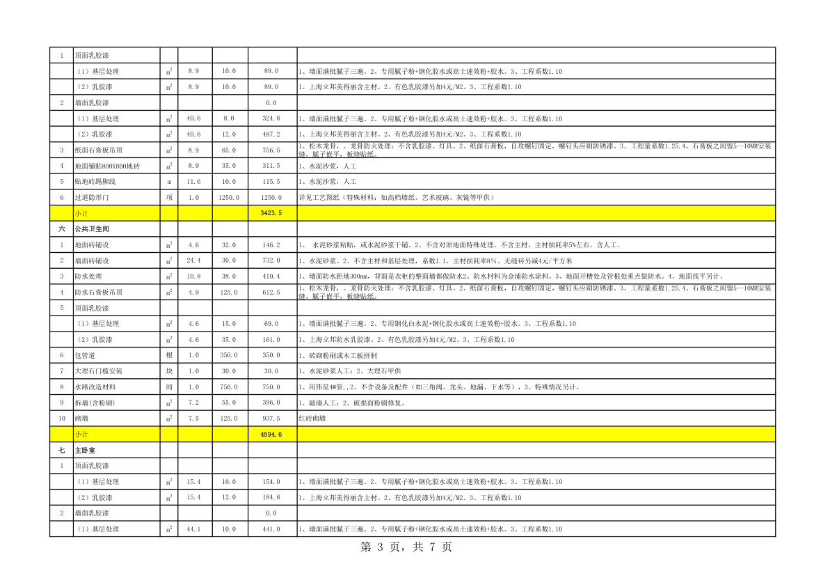 家装报价表 (27)第3页