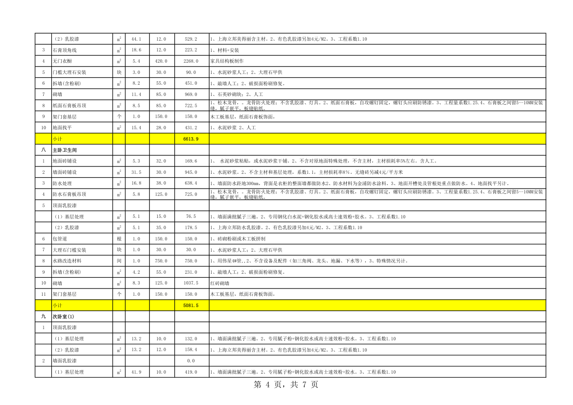 家装报价表 (27)第4页