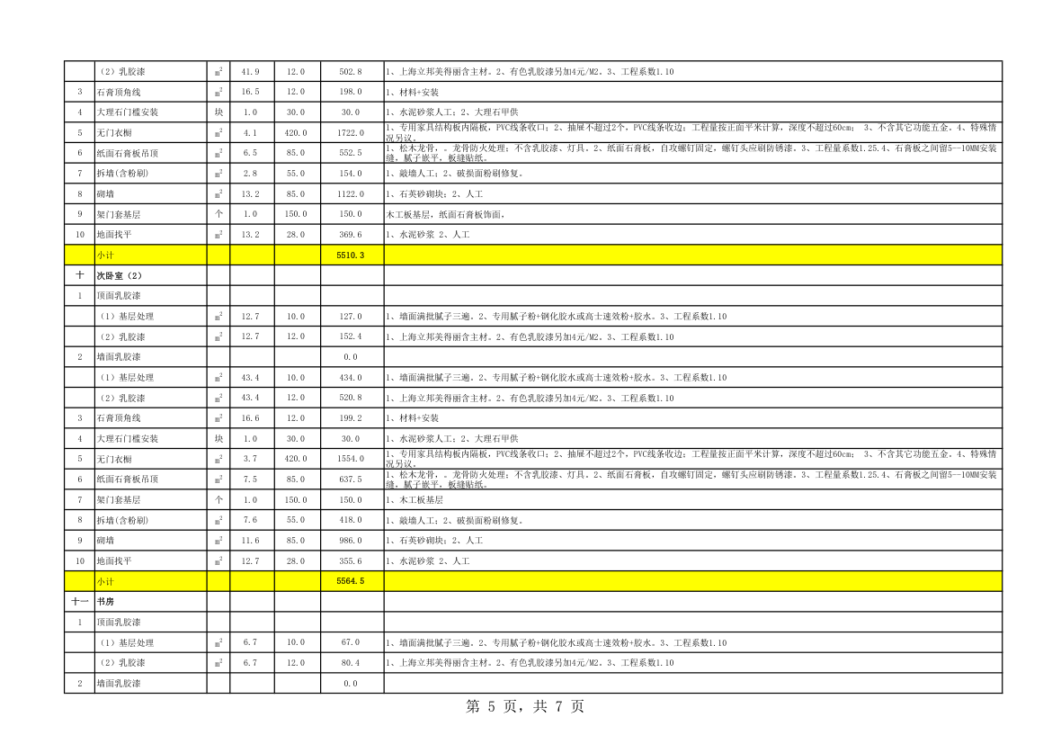 家装报价表 (27)第5页