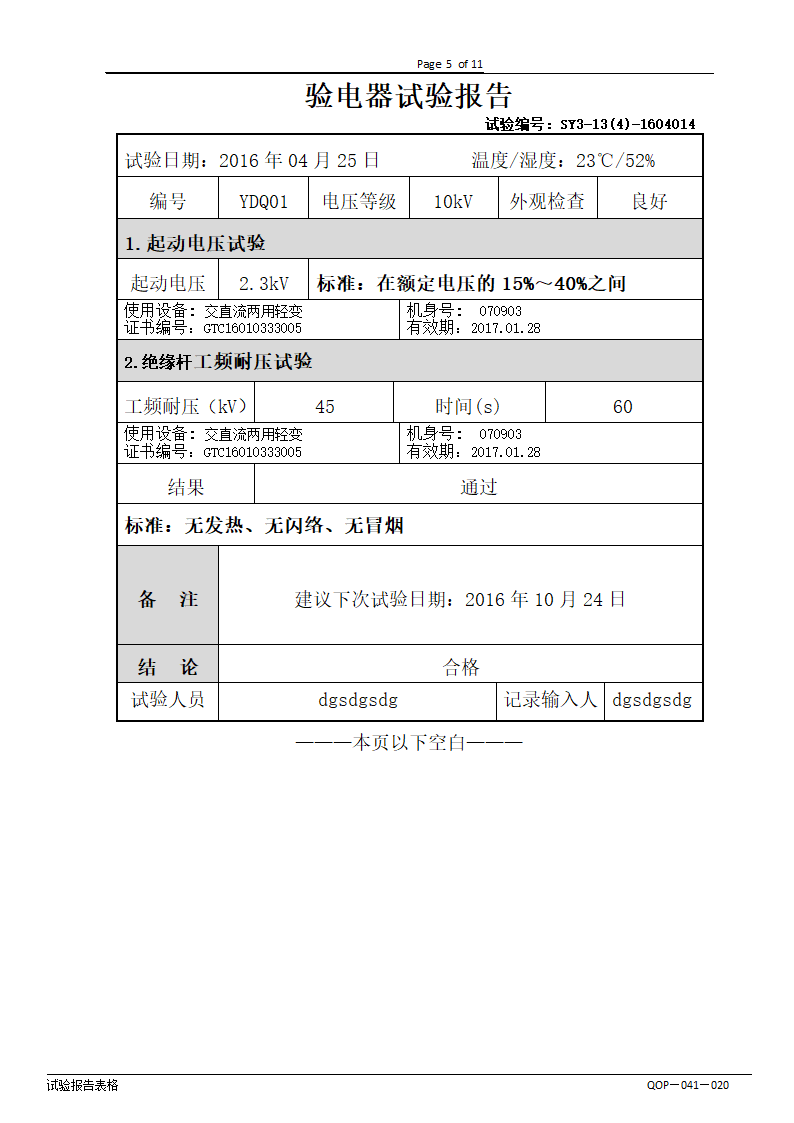 绝缘工具试验第5页