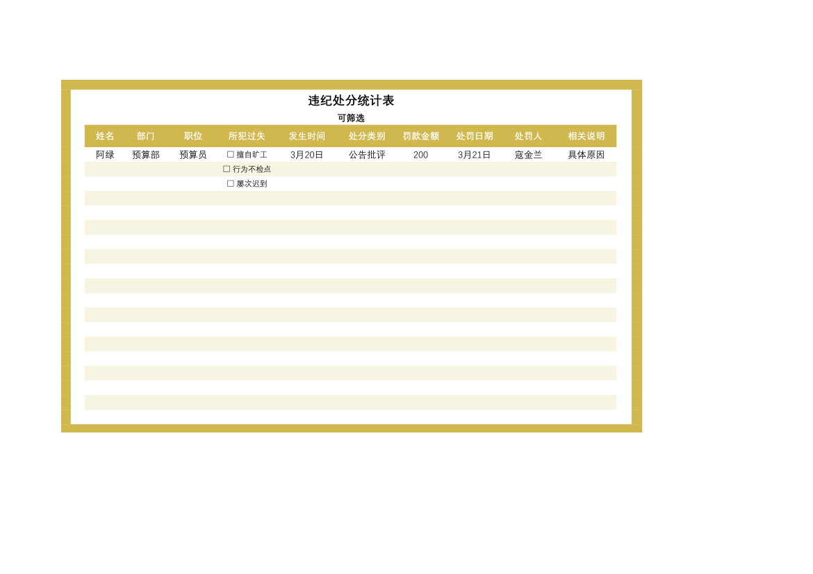 违纪处罚统计表.xlsx