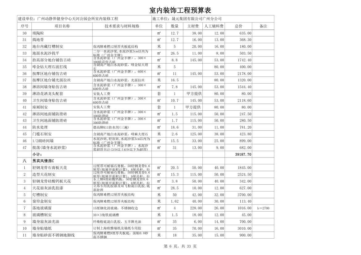 室内装修预算材料价格超详细而且材料巨多.xls第6页