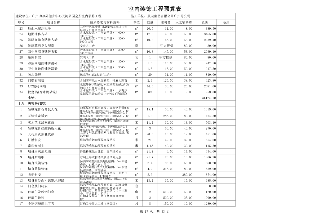 室内装修预算材料价格超详细而且材料巨多.xls第17页