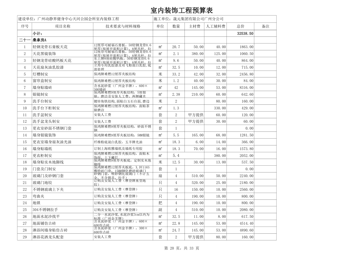 室内装修预算材料价格超详细而且材料巨多.xls第20页