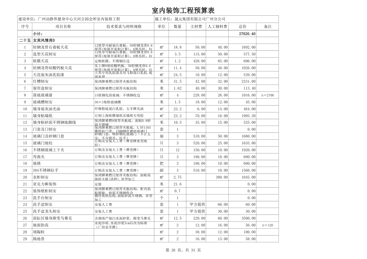 室内装修预算材料价格超详细而且材料巨多.xls第26页