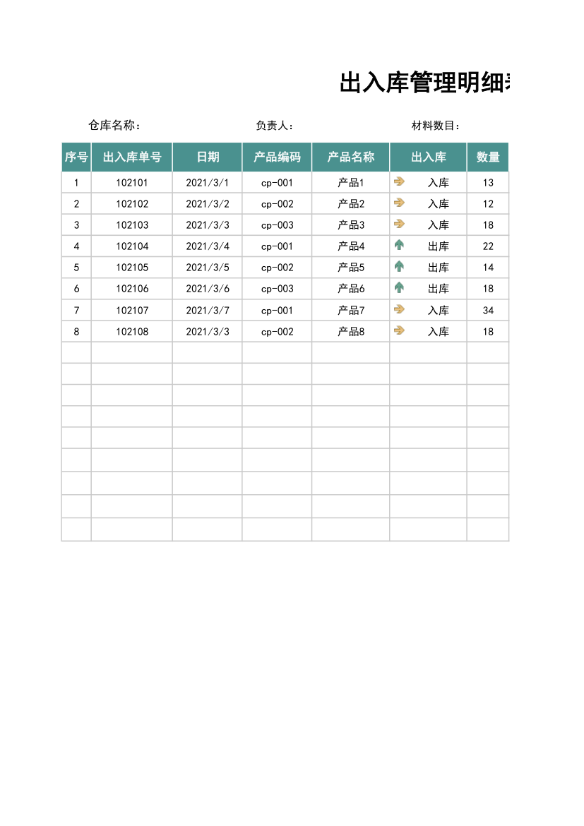 出入库登记表.xlsx第1页