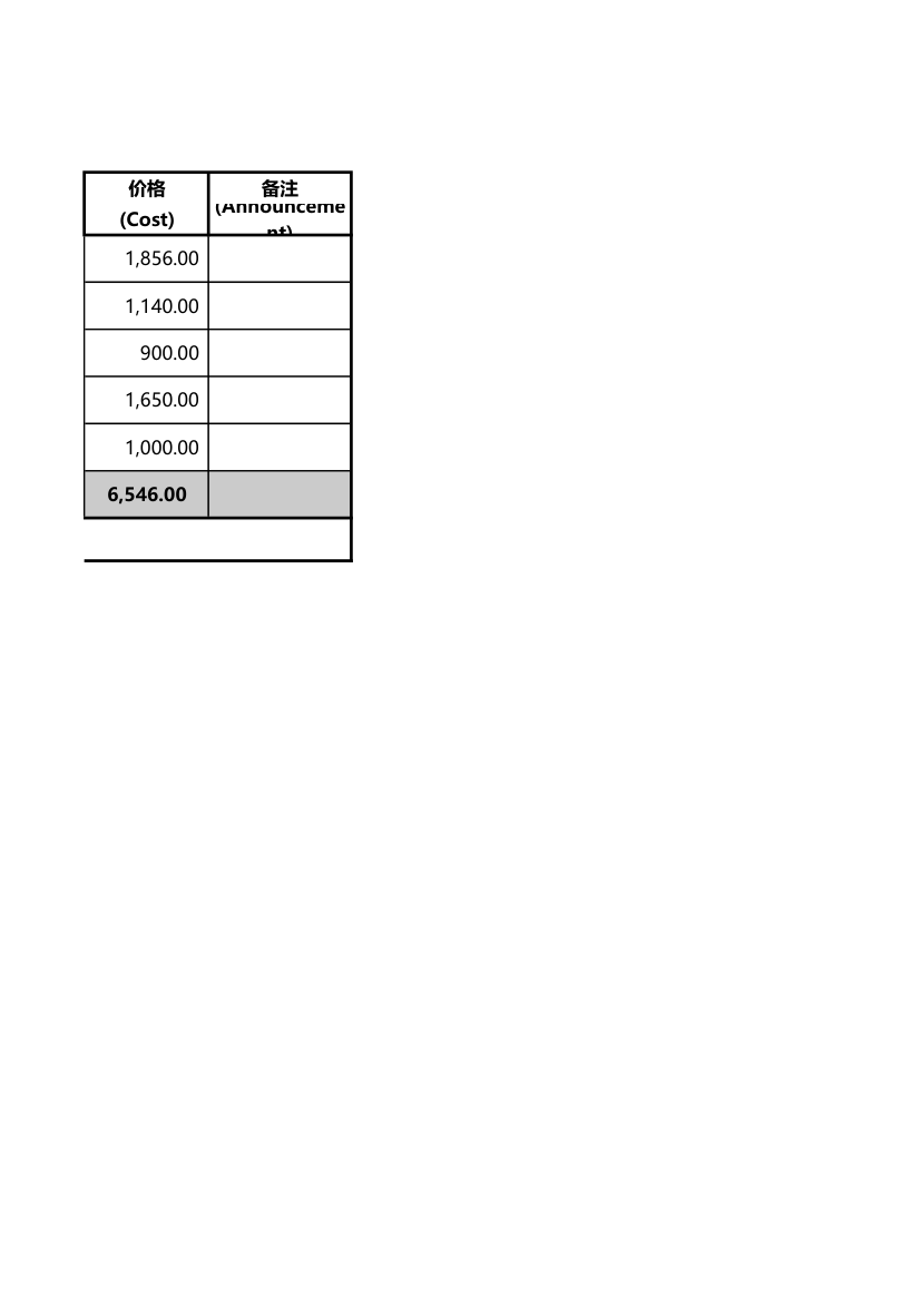 送货单模板表.xls第2页