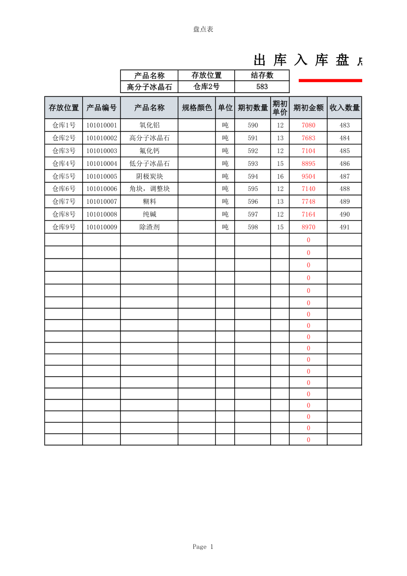 出库入库盘点表.xlsx第1页