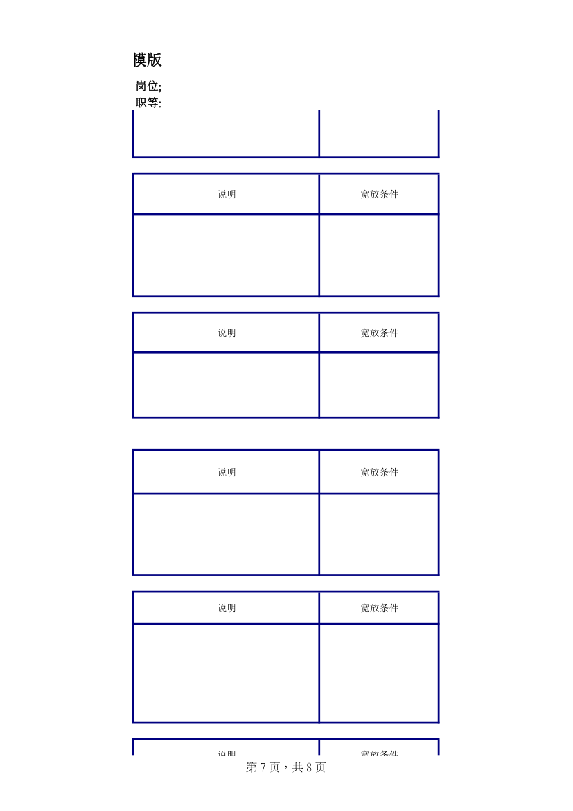 任职资格说明书填写模版.xls第7页