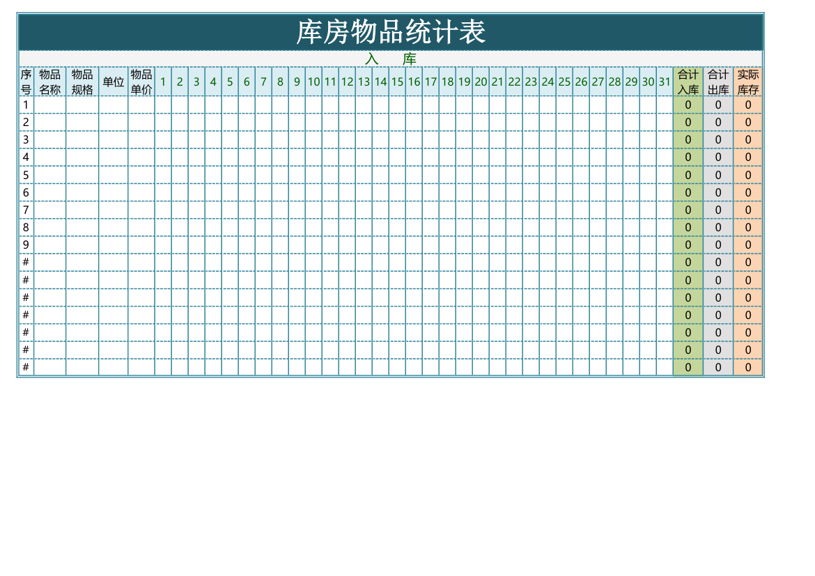 库房物品统计表.xlsx