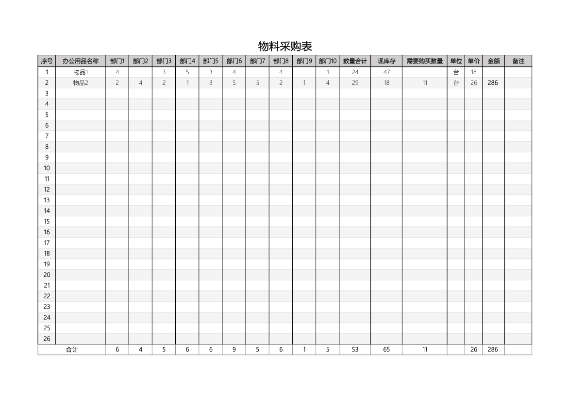 物料采购表.xlsx