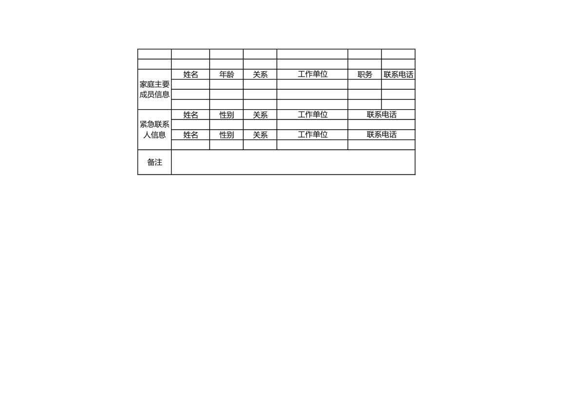 人力资源部员工应聘信息登记表.xls第2页