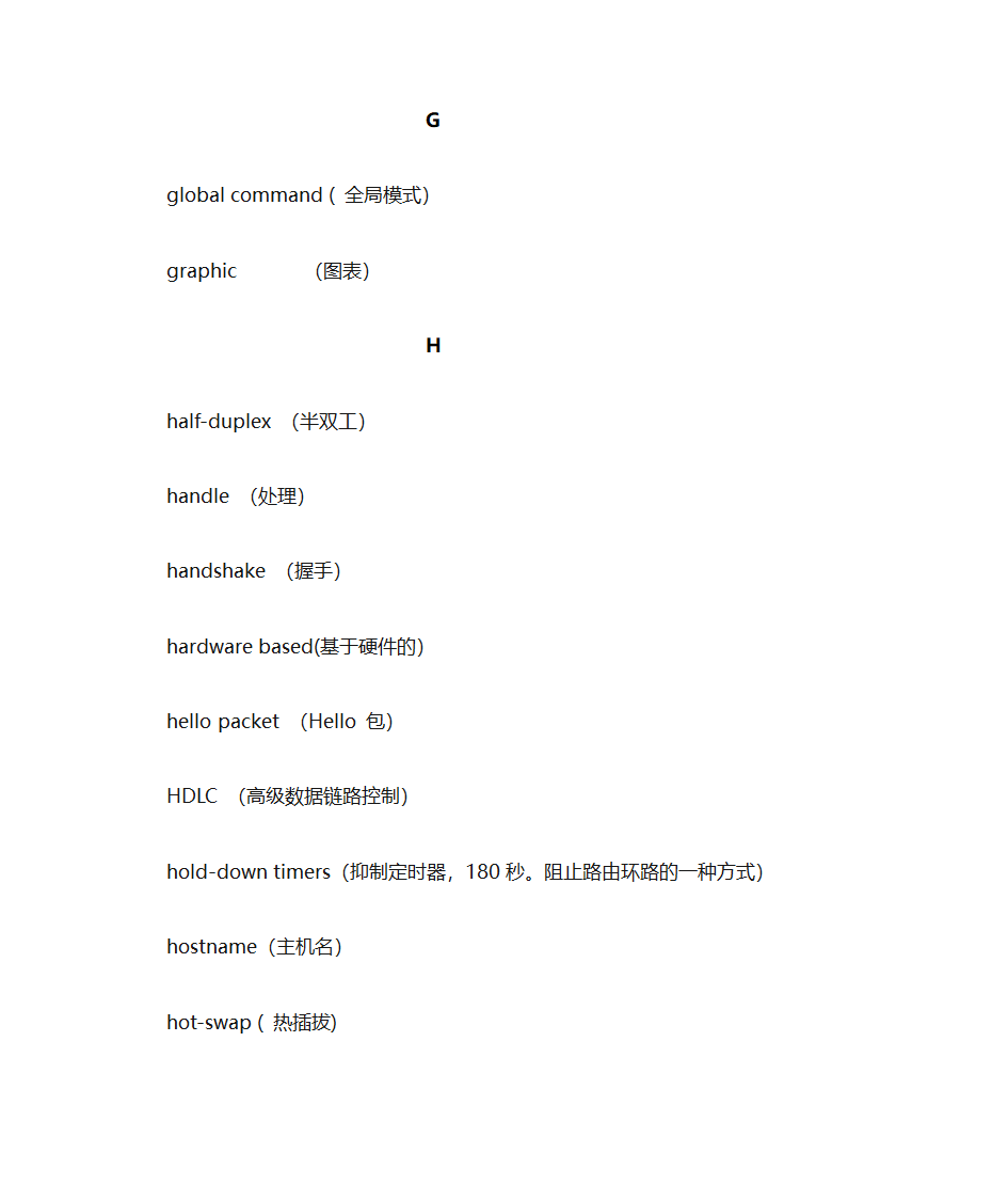 CCNA常见词汇第12页