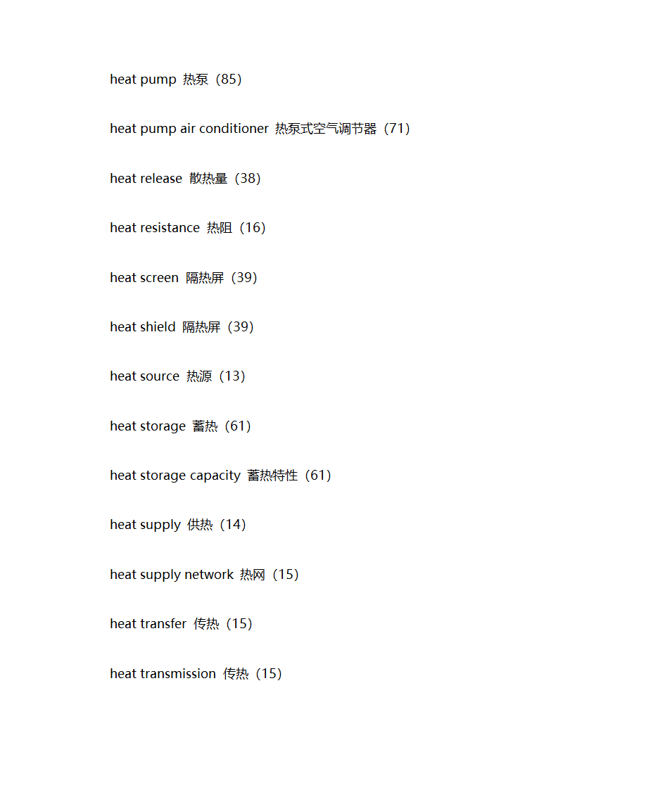 暖通专业英语词汇第41页