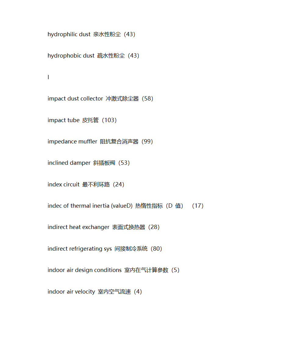 暖通专业英语词汇第45页