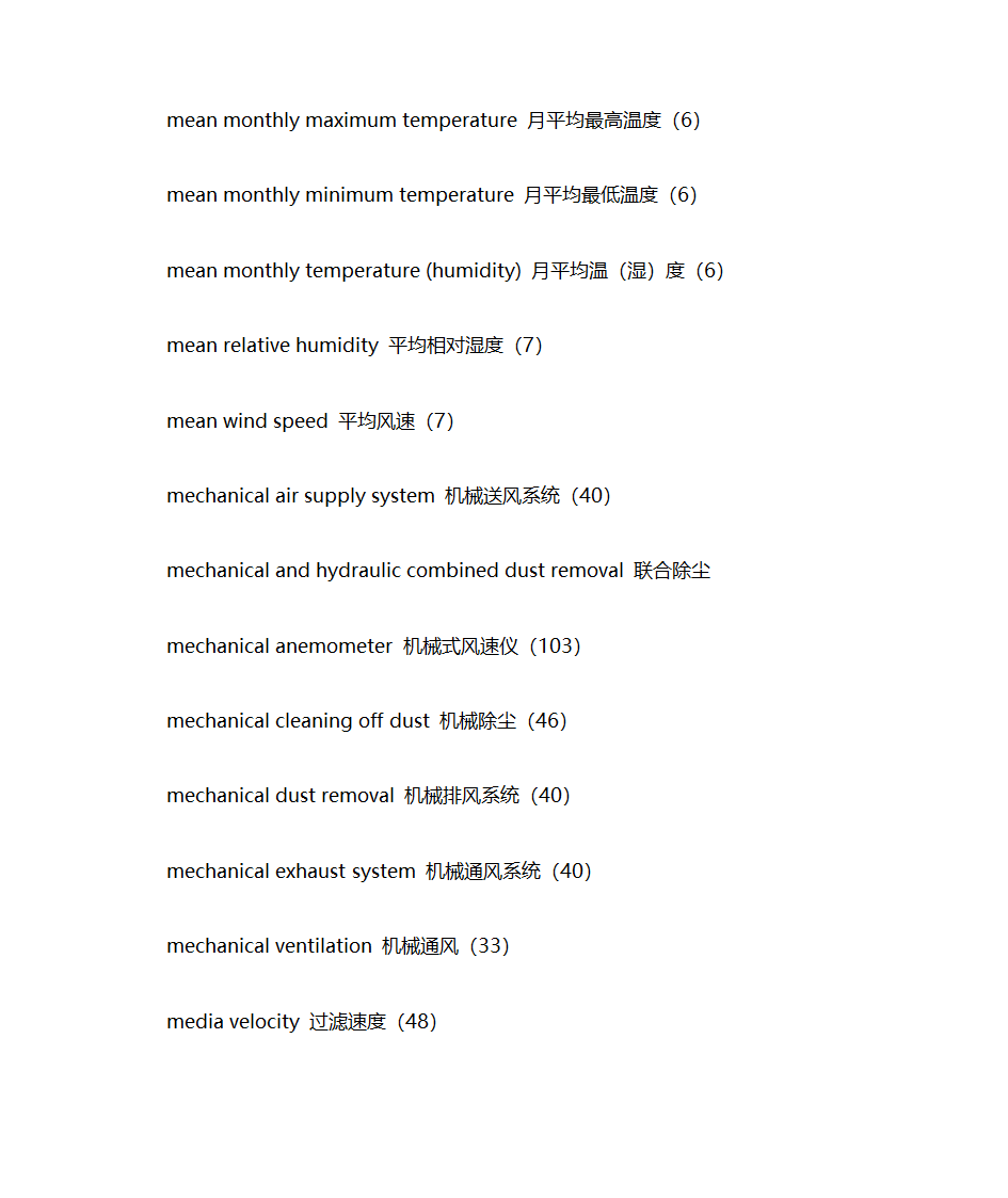 暖通专业英语词汇第53页