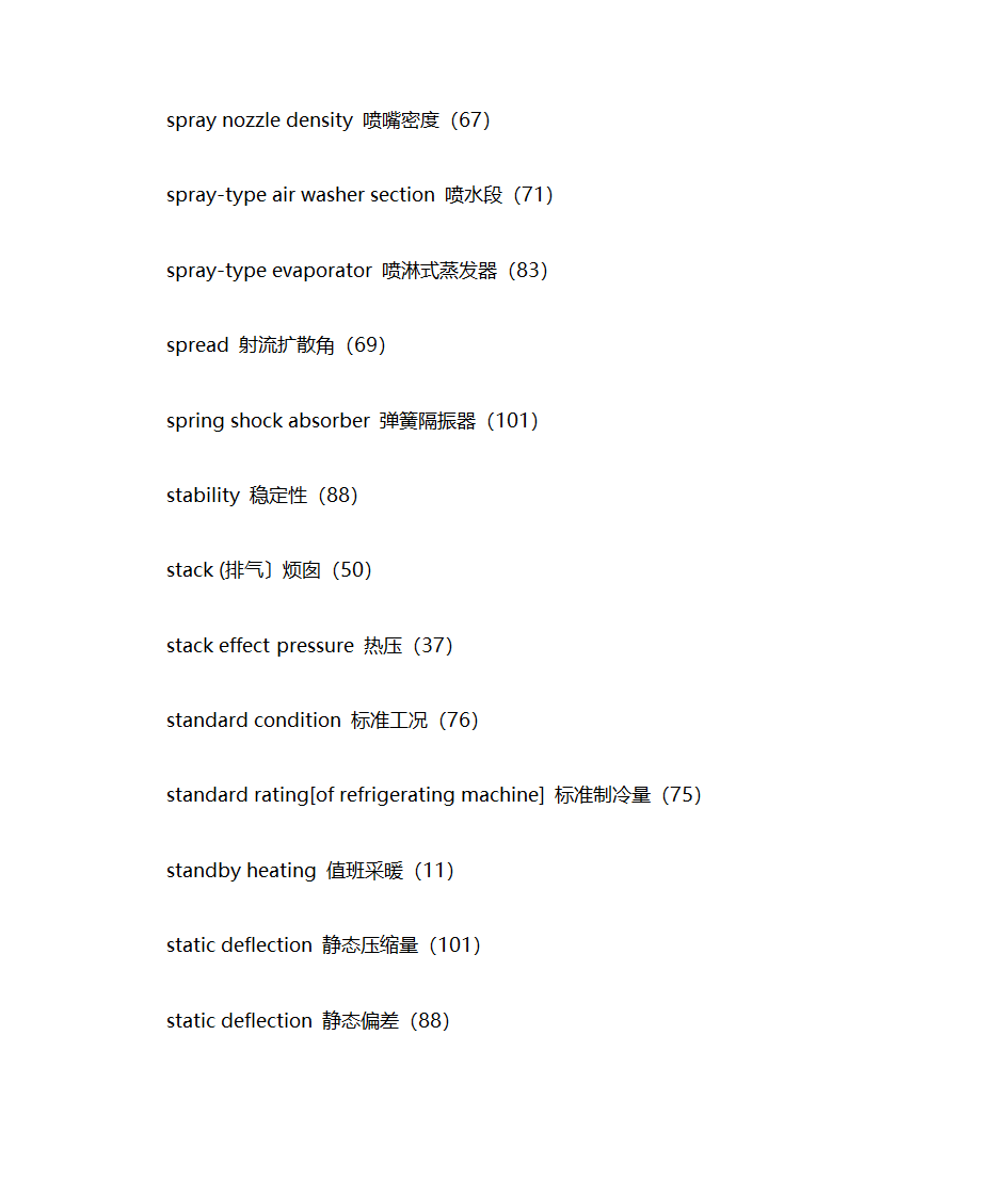 暖通专业英语词汇第82页