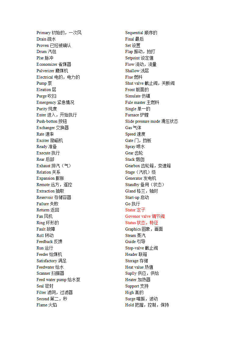 DCS+常用英语词汇第4页