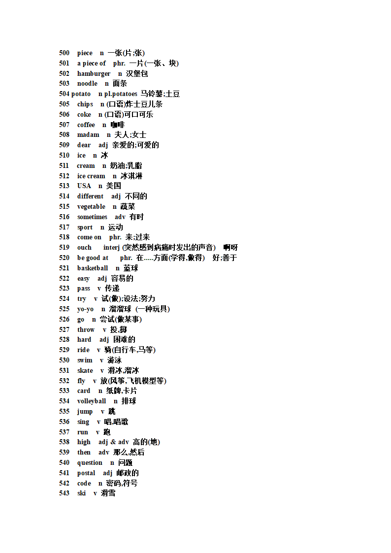 初中英语短语句型单词第27页