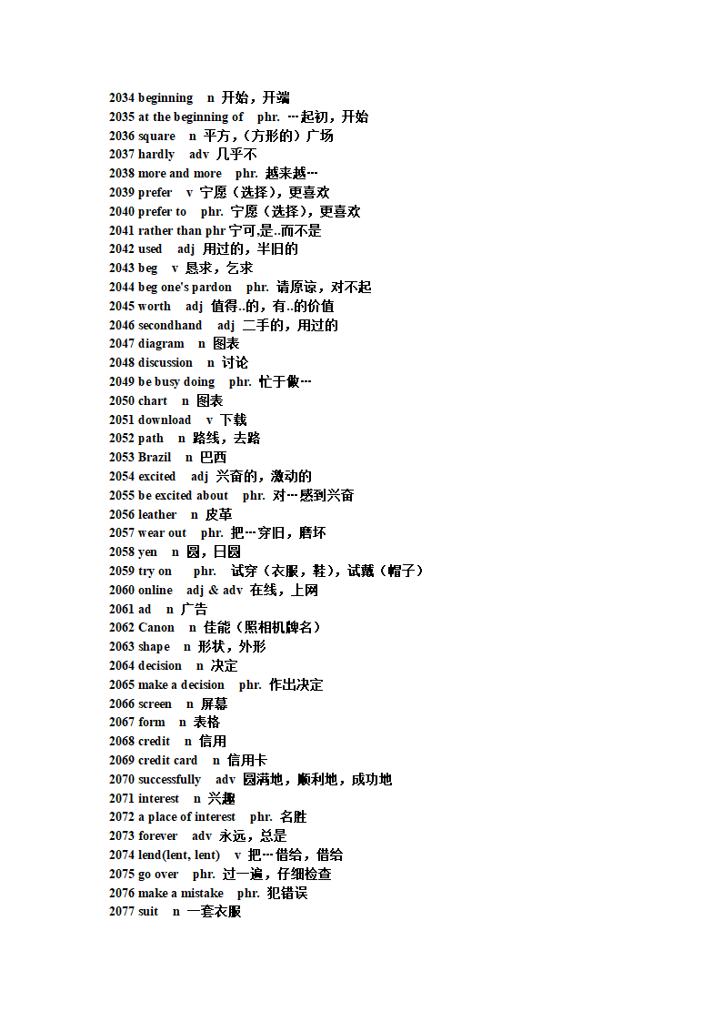 初中英语短语句型单词第62页