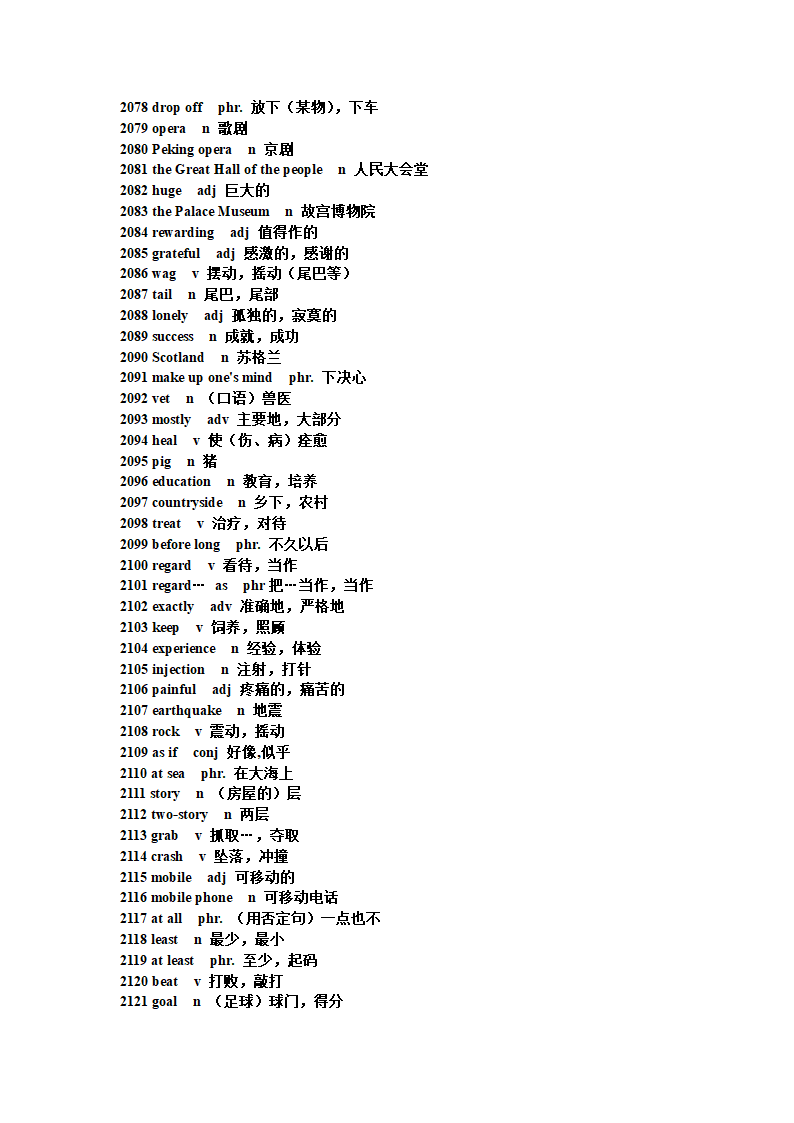 初中英语短语句型单词第63页