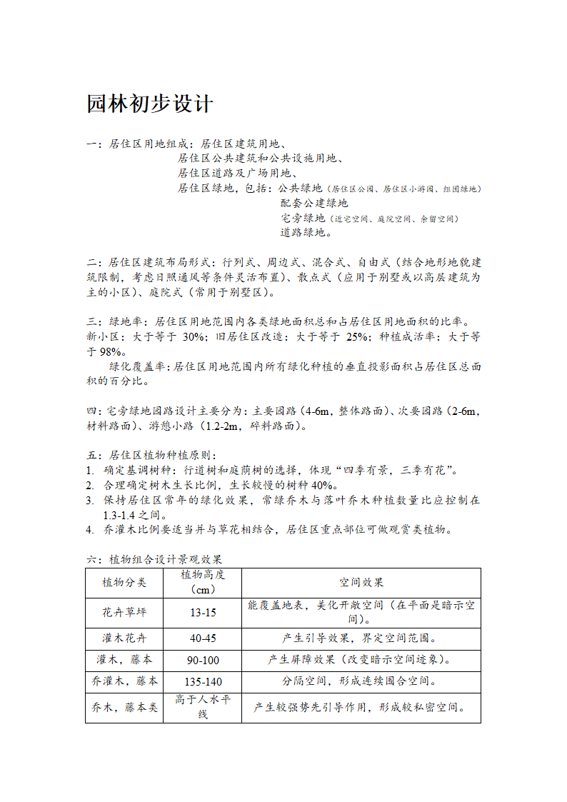 园林初步设计。第1页