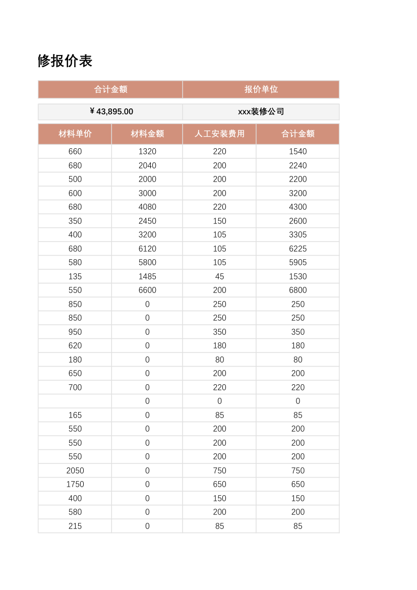 装修报价表.xlsx第3页