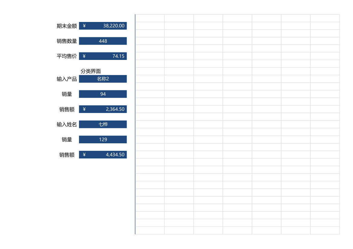 商品销售和库存数据统计表.xlsx第2页