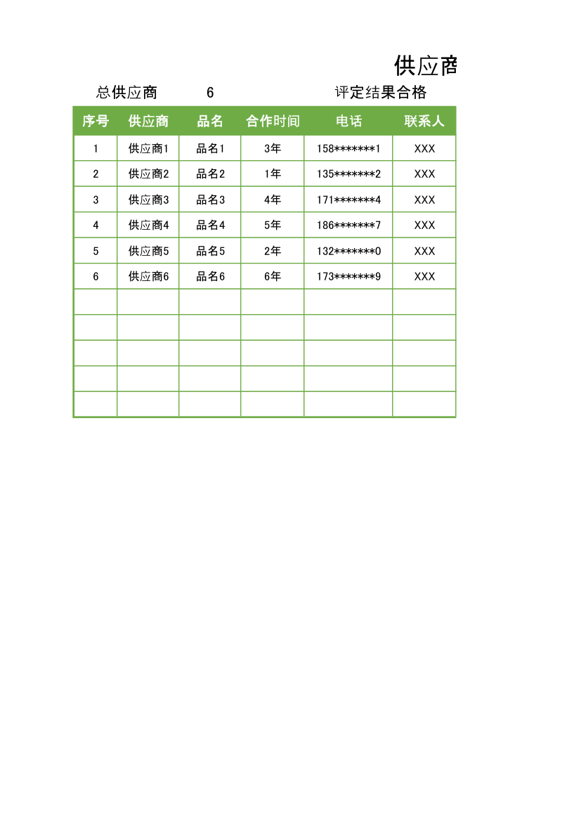 供应商评比表.xlsx第1页