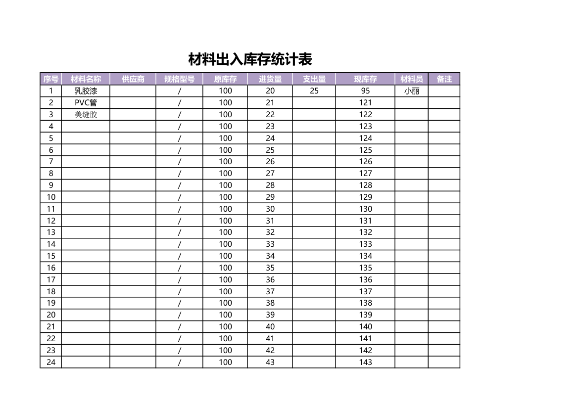 材料出入库存统计表.xlsx