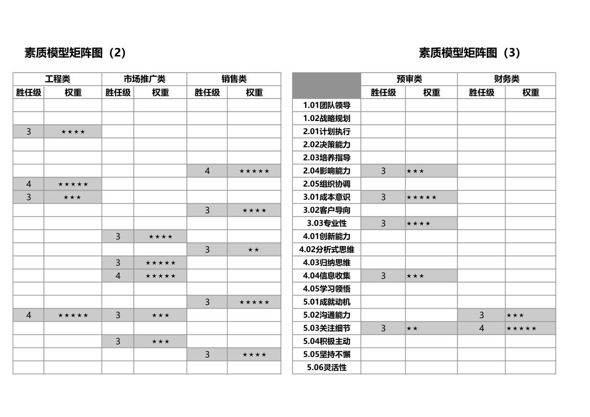 人事素质模型矩阵图.xlsx第5页