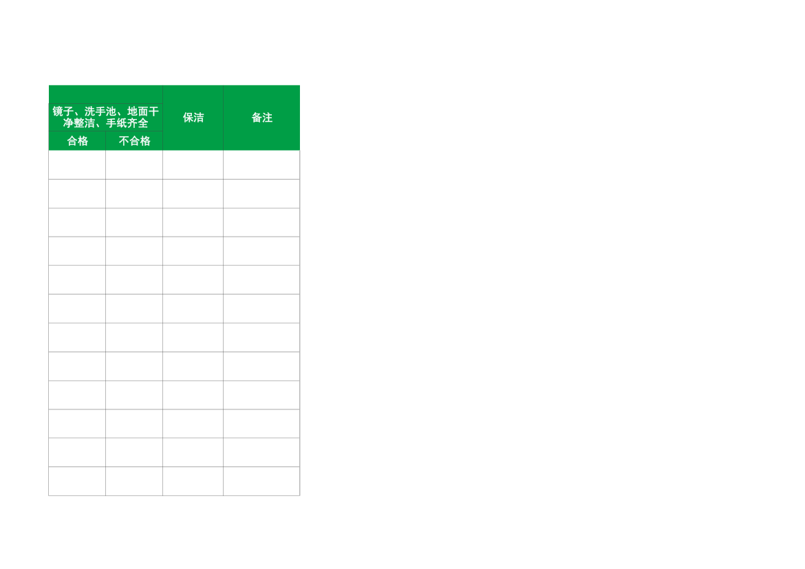 公司卫生检查记录表.xlsx第3页