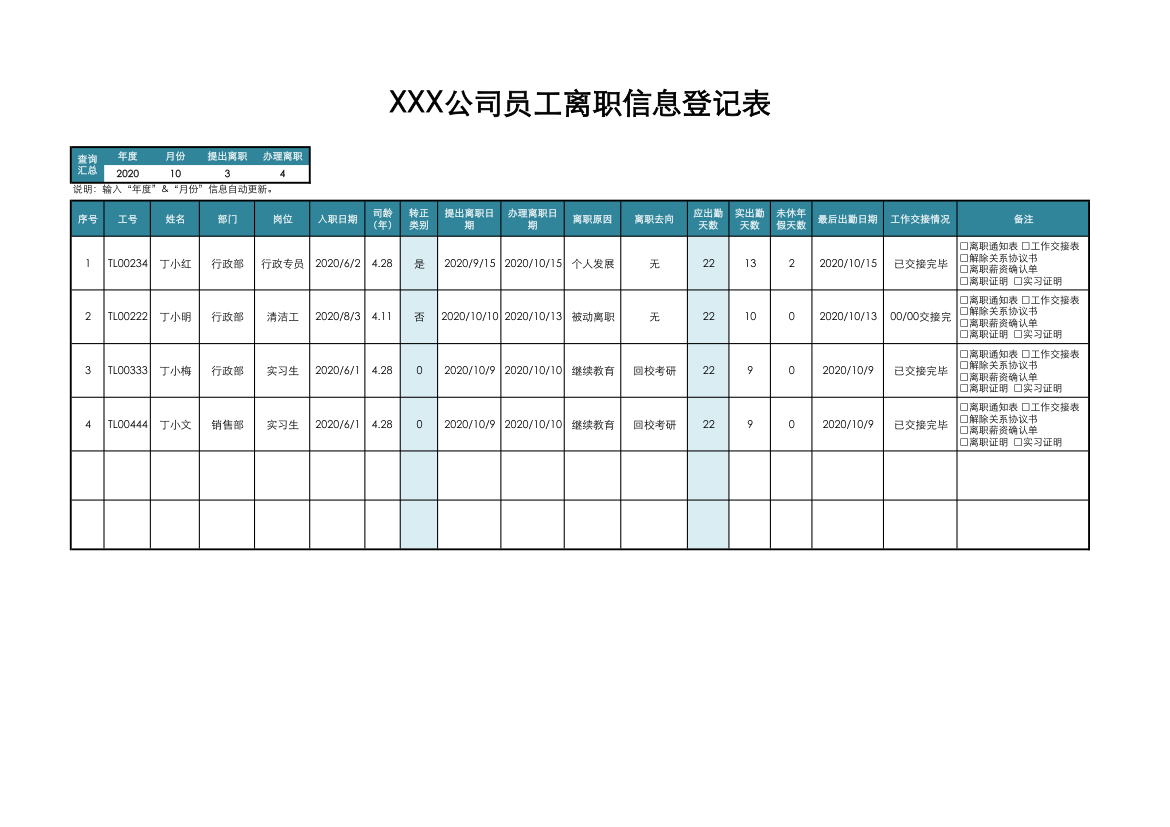 员工离职信息登记管理.xlsx第1页