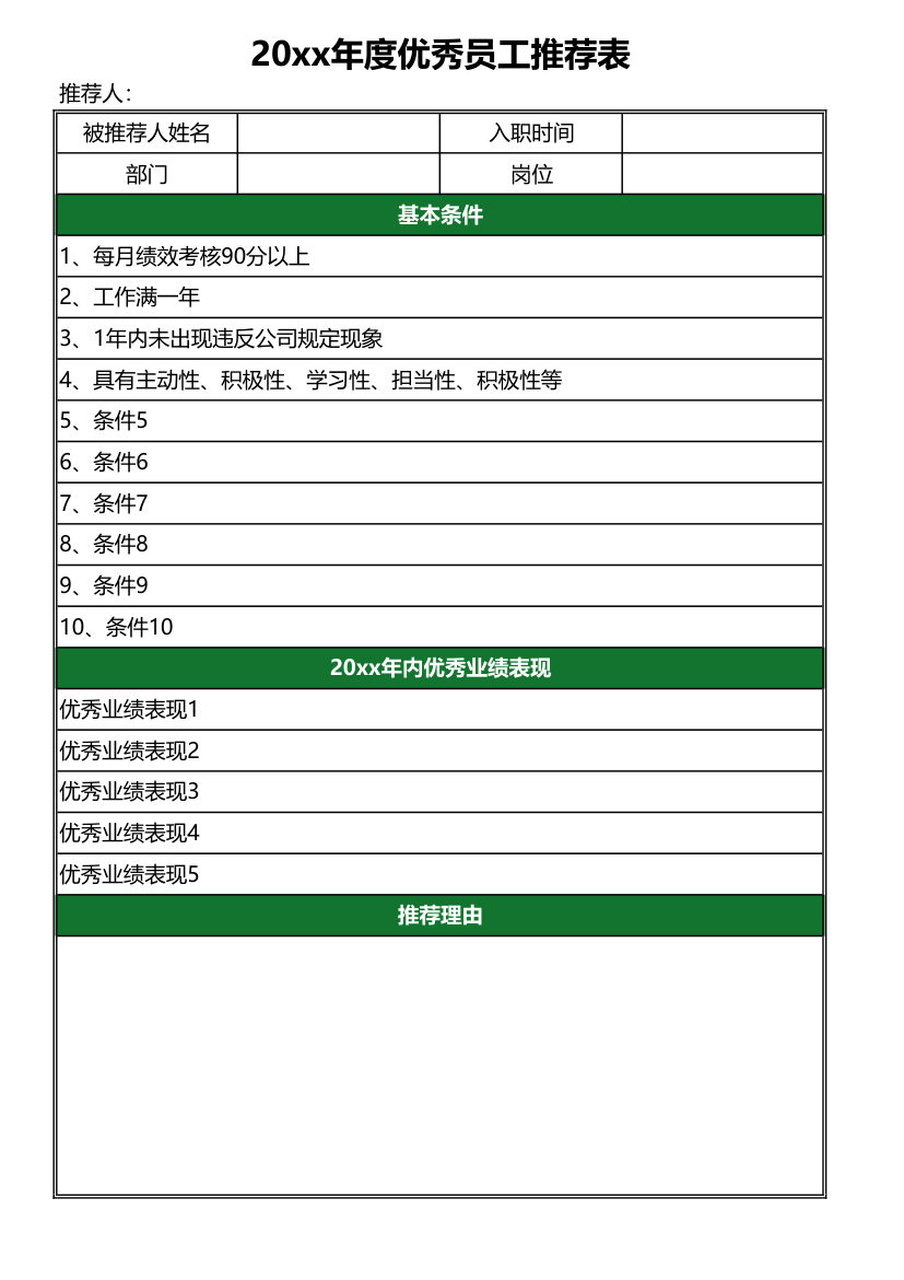 年度优秀员工推荐表.xlsx