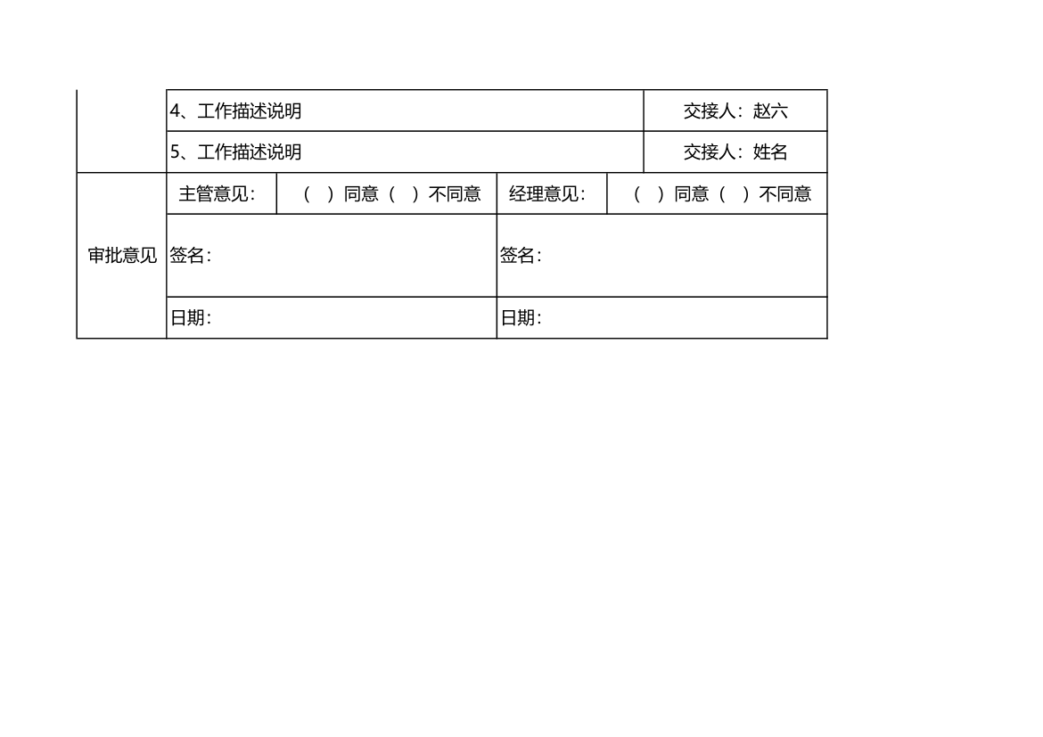 离职申请表.xlsx第2页