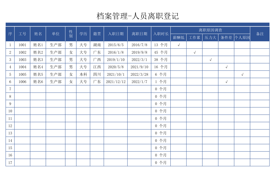 档案管理-人员离职登记.xlsx