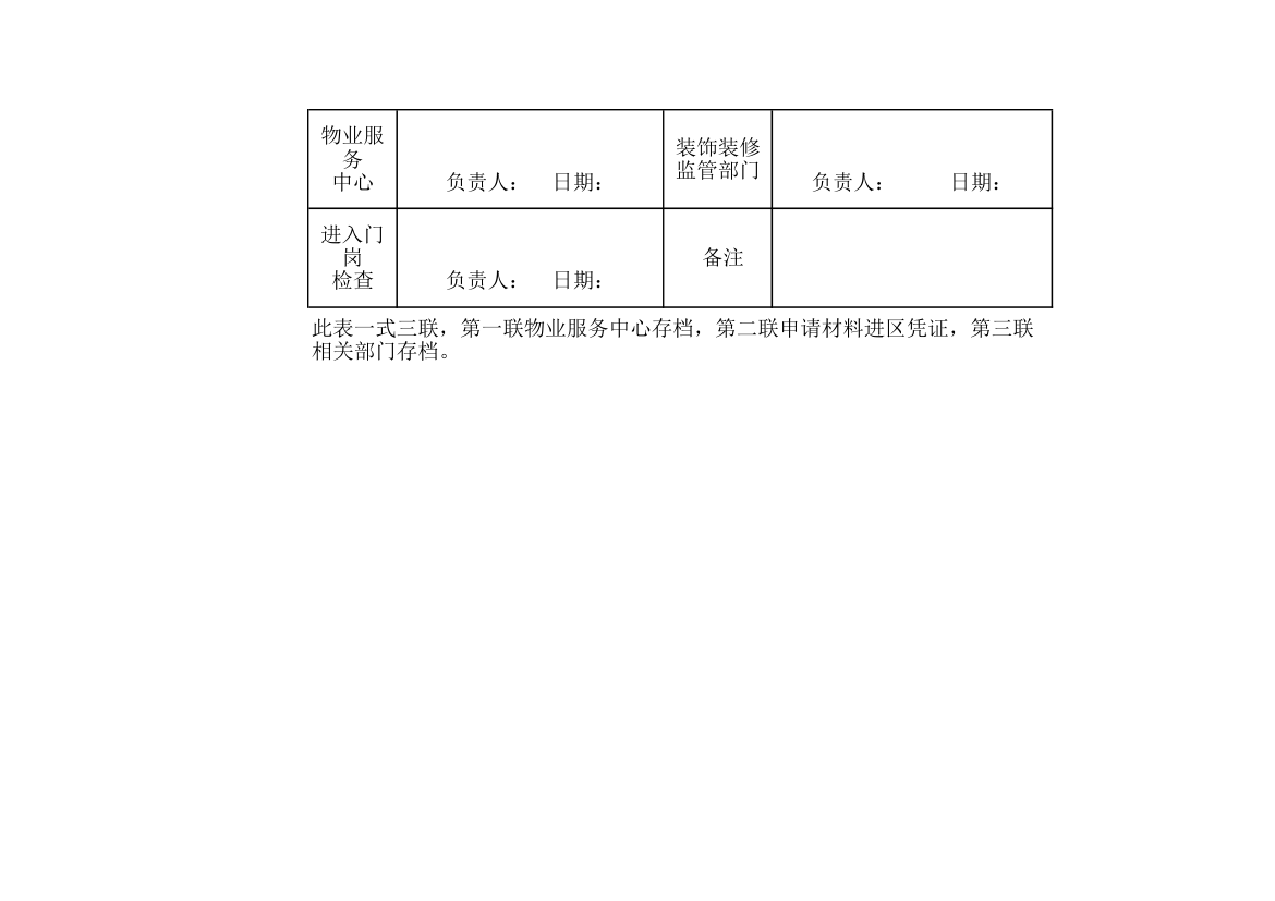 业主装修材料进场申请表.xlsx第2页