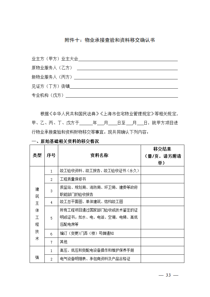 上海市物业服务合同(2023版包干制）(上海市2023版）第33页