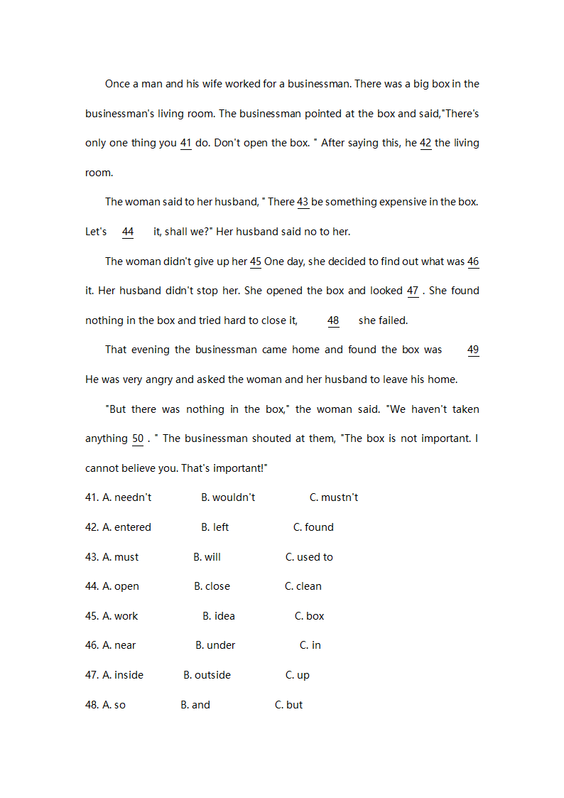 2008年成都市中考英语试卷及答案第6页