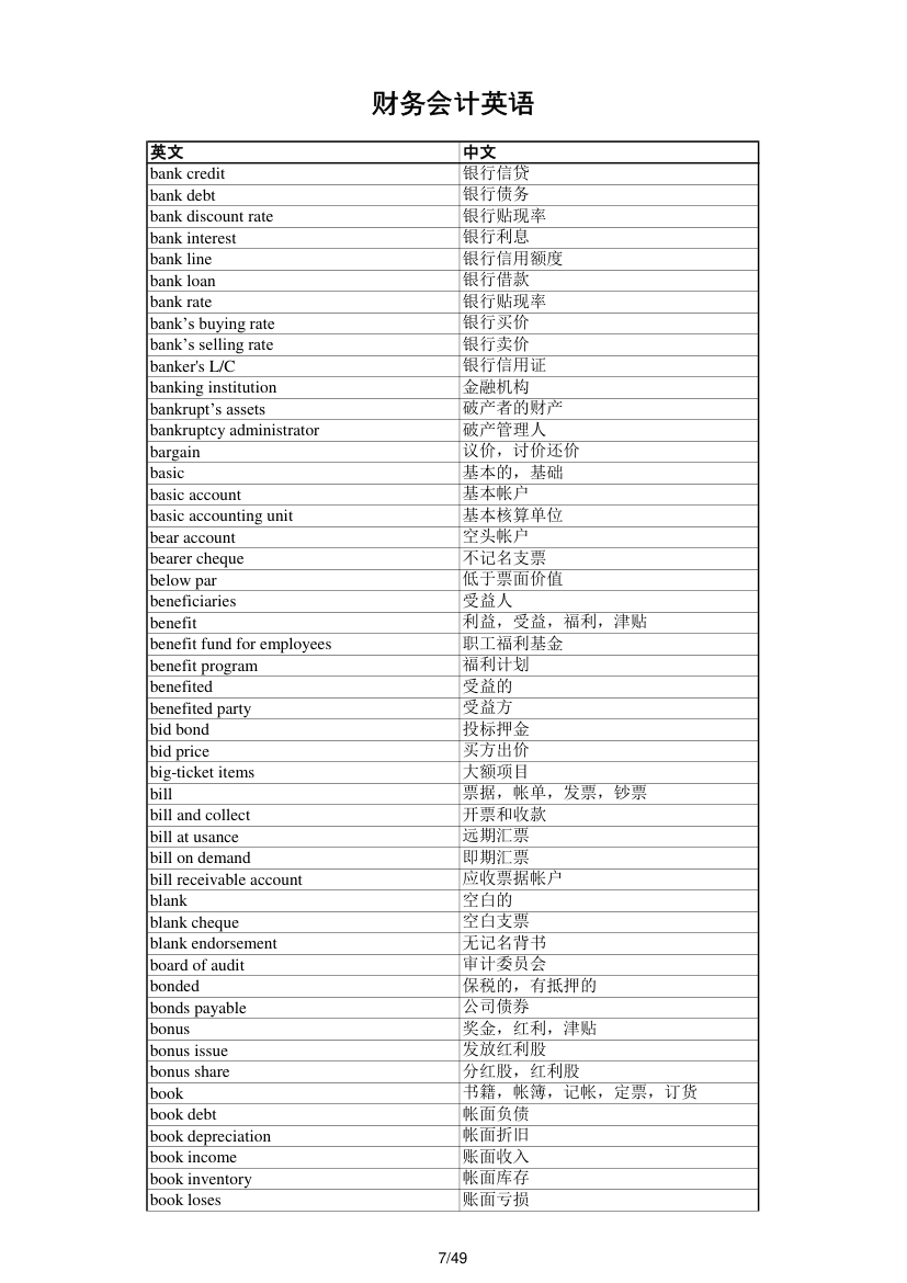 财务会计英语第7页