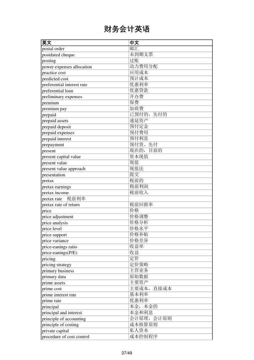 财务会计英语第37页